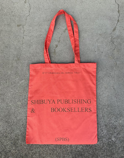 SILK SCREEN HAND PRINTED TOTE BAG (CORAL) - SHIBUYA PUBLISHING