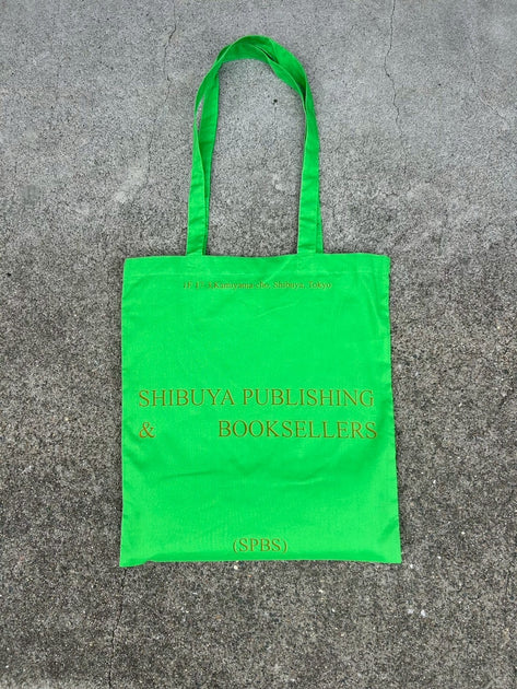 SILK SCREEN HAND PRINTED TOTE BAG (APPLE GREEN) - SHIBUYA