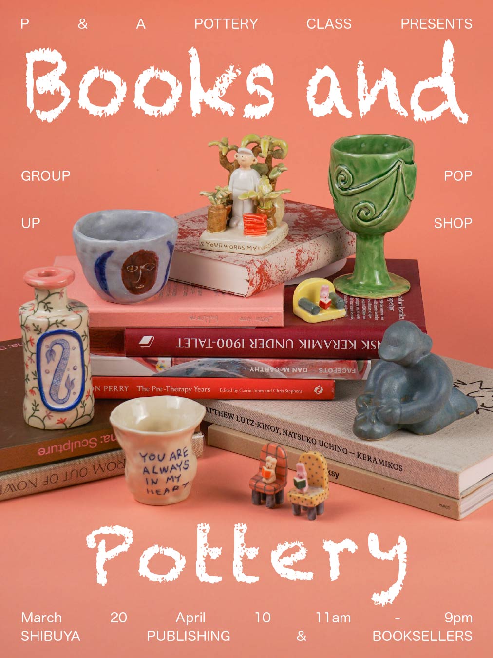 【予告】P&A pottery class POP UP “ BOOKS AND POTTERY ” at SPBS