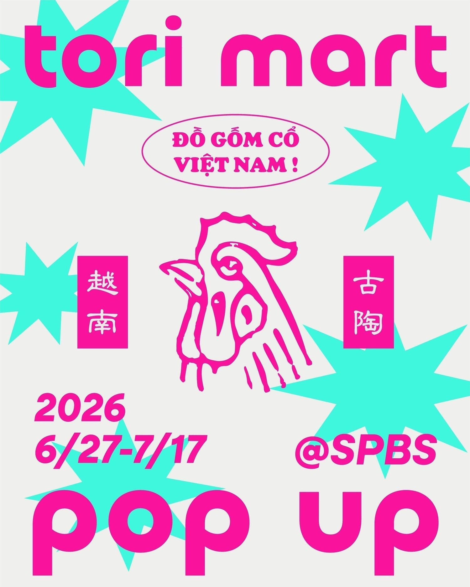 【予告】tori mart POP UP !! at SPBS