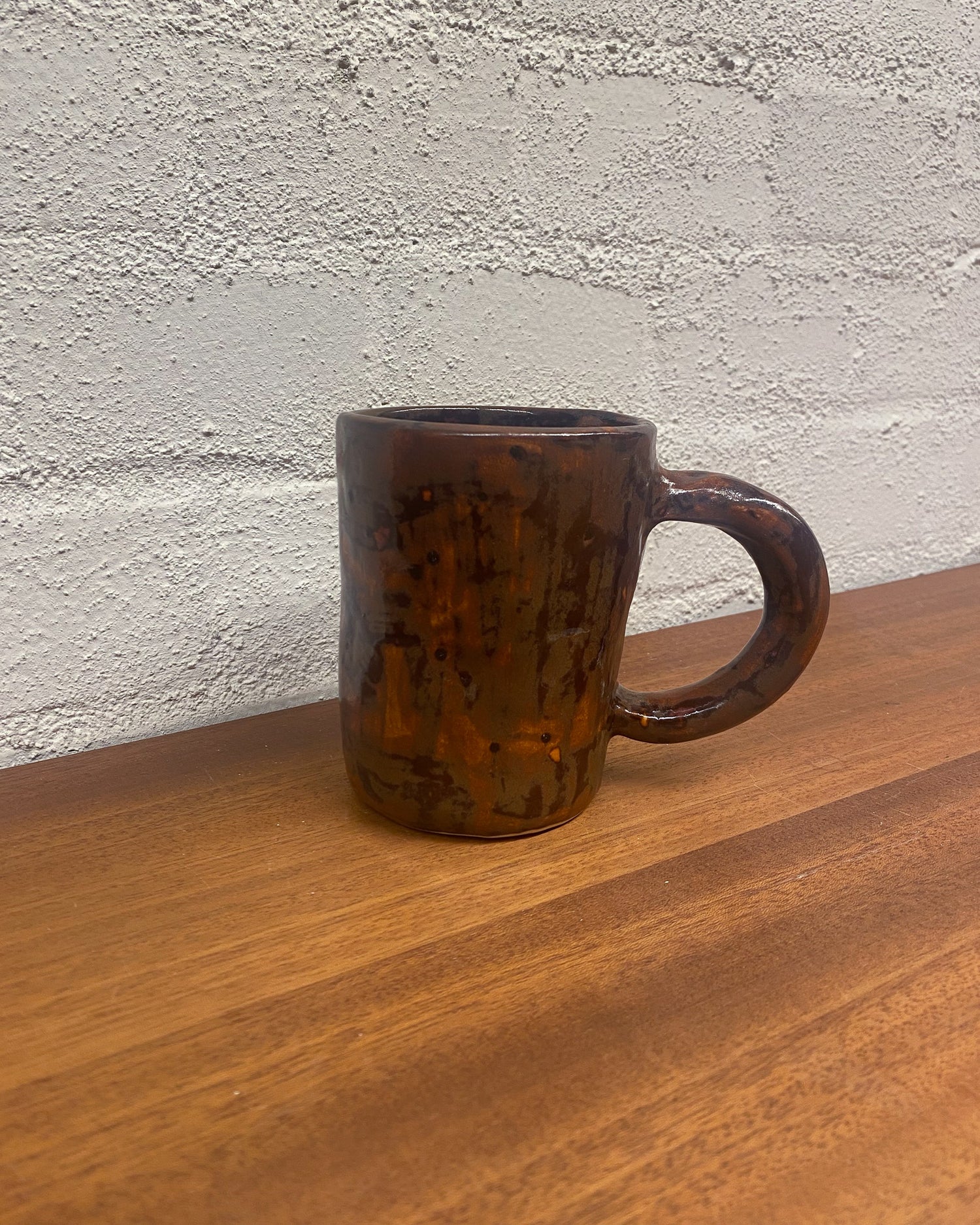 お花　mug cup (BROWN)