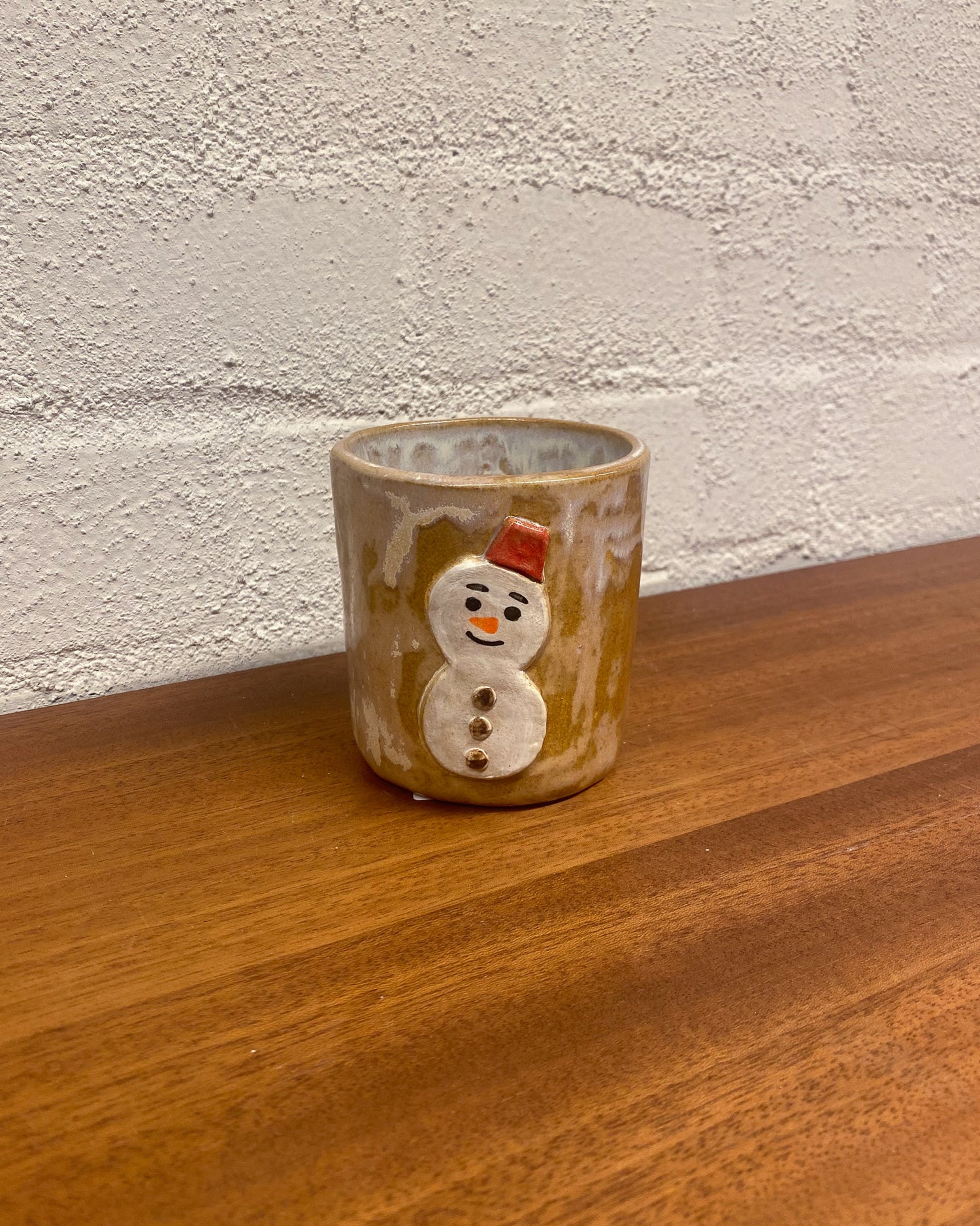 雪だるま　湯呑み