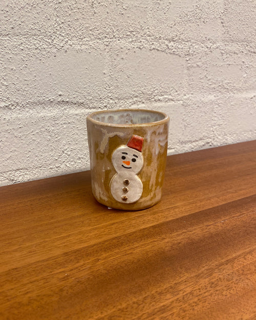雪だるま　湯呑み