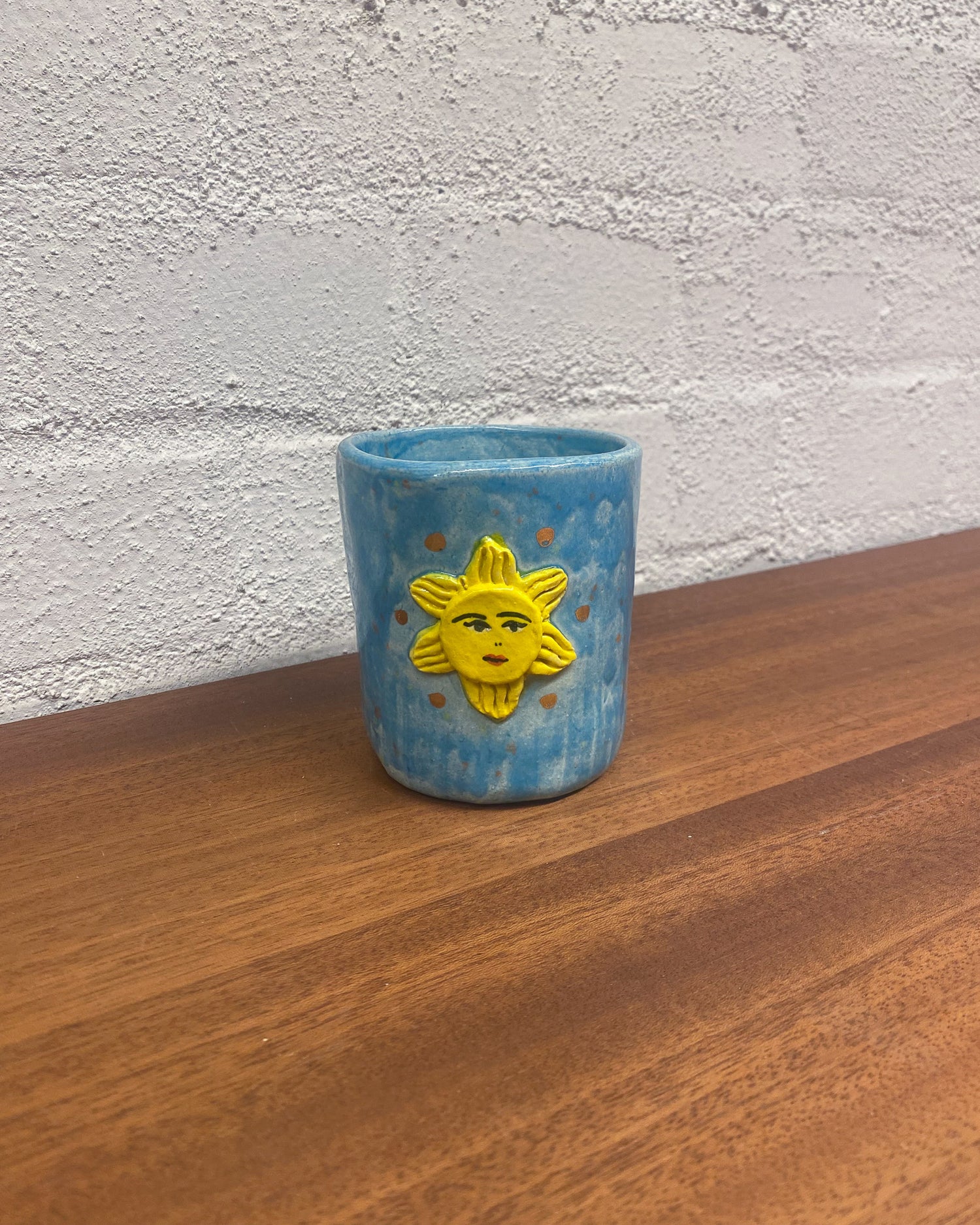 my sunshine flower pot (blue)