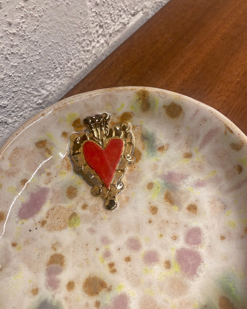 heart jewery tray