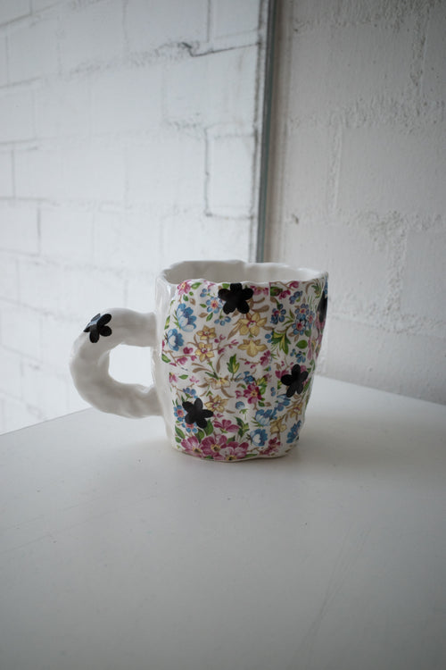 Mug（White, Flower）