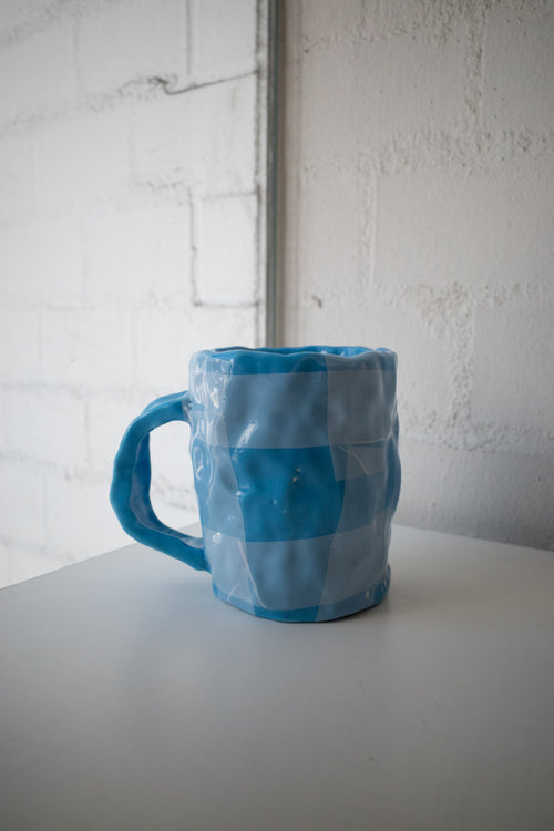 Mug（Light Blue, Check）