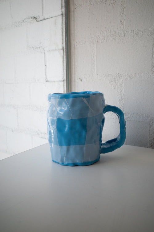 Mug（Light Blue, Check）