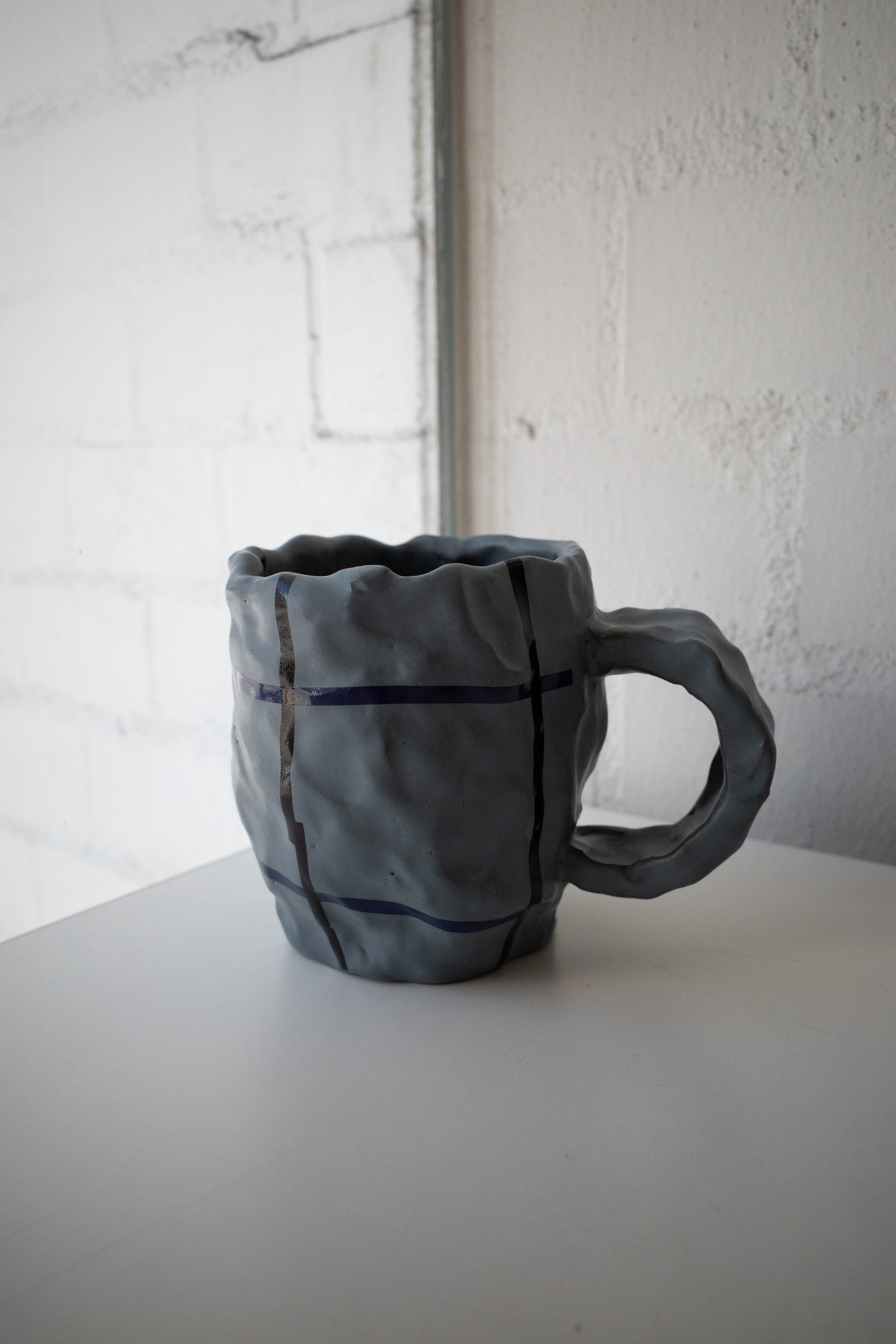 Mug（Gray, Darkblue Line） - SHIBUYA PUBLISHING & BOOKSELLERS (SPBS)