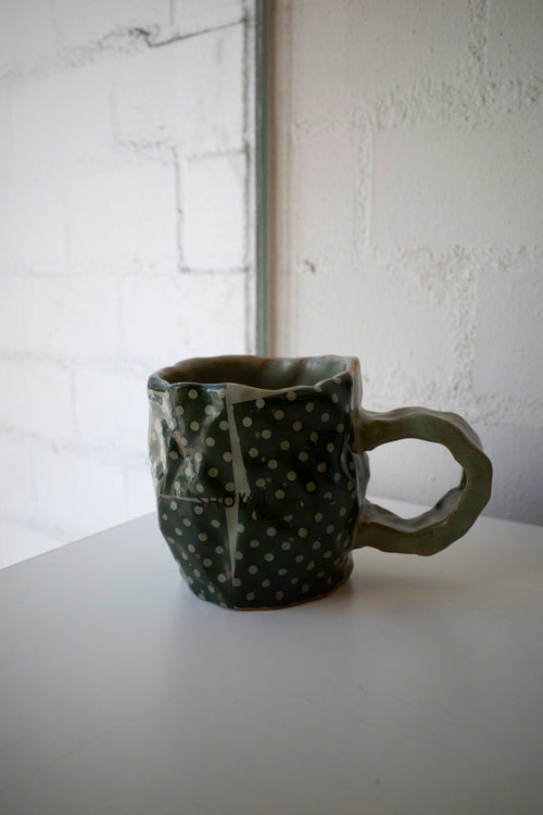 Mug（Green type, Dots）
