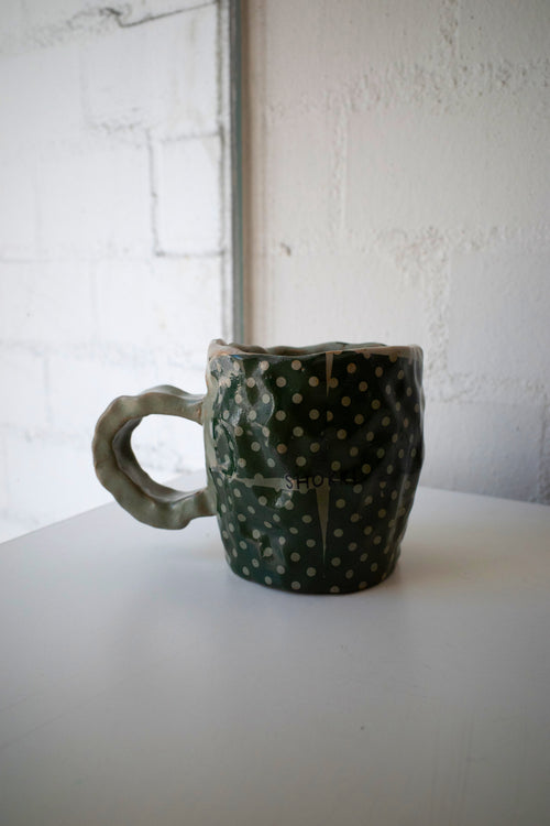 Mug（Green type, Dots）